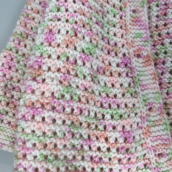Multicolour Pastel Knit Cardigan Unbranded Estimated Fit 2T Girls - Picture 3 of 3